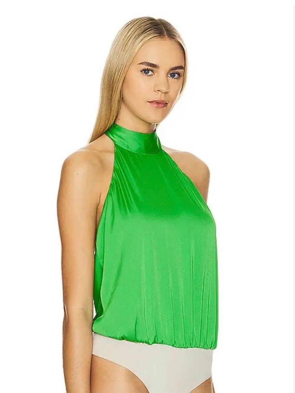 Favorite Daughter The Take A Bow Bodysuit Green NWT Flaw XL